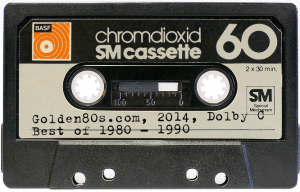 golden 80s audio cassette tape animated gif