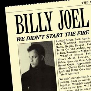 Billy Joel - We Didn't Start the Fire - single cover