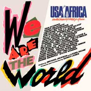USA For Africa ‎- We Are The World - single cover