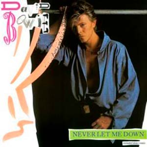 David Bowie - Never Let Me Down - single cover