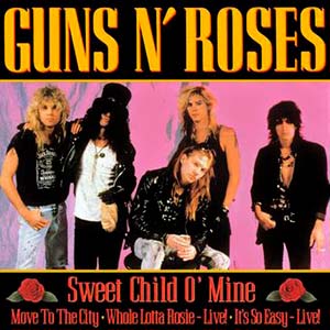Guns N' Roses - Sweet Child O' Mine - single cover