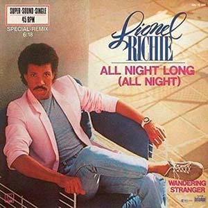 Lionel Richie - All Night Long (All Night) - single cover