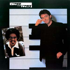 Paul McCartney & Stevie Wonder - Ebony and Ivory - single cover