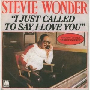 Stevie Wonder - I Just Called To Say I Love You - single cover